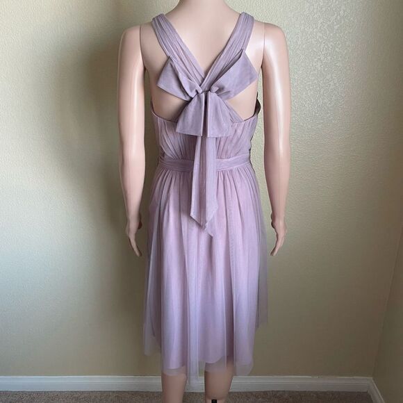 Hitherto Anthropologie Tansy Dress Dusty Rose Size 8 - Picture 4 of 8
